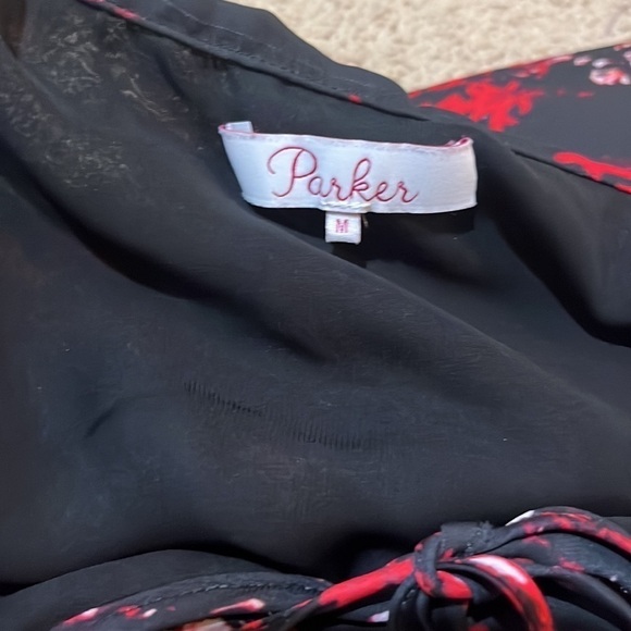 Parker Nicole Blouson Floral Boho Canna Dress - Picture 8 of 9